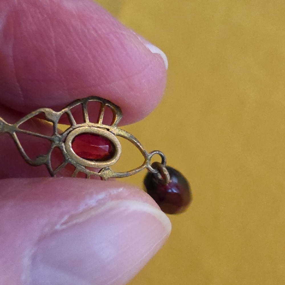 Antique Art Nouveau Lavalier Style Pendant, Likely From the Early 1900s - Picture 3 of 12